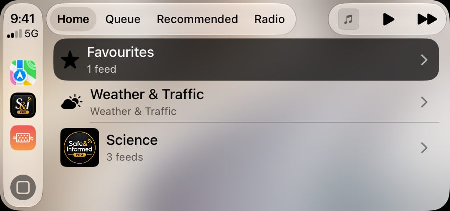 CarPlay: CarPlay Home