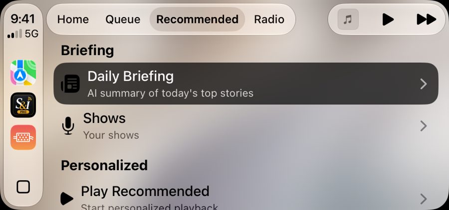 CarPlay: CarPlay Recommended