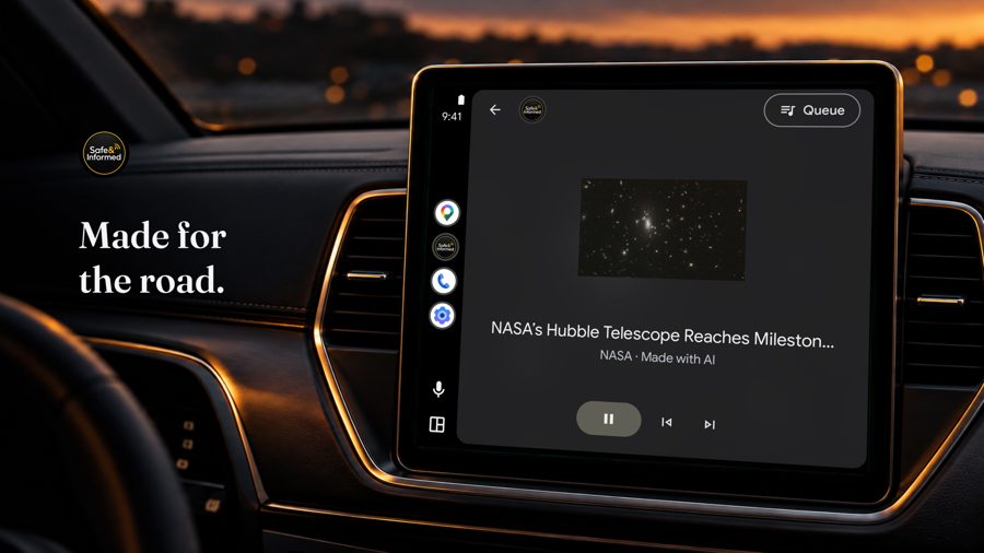 Key art: Android: Hero AndroidAuto 16x9 Text