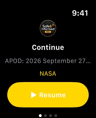 Apple Watch: Watch Continue
