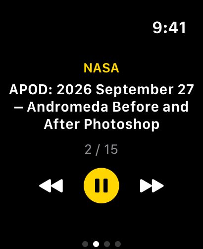 Apple Watch: Watch NowPlaying